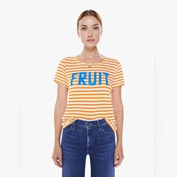 Mother The Rowdy Crop The Fruit T Size Extra Small NWT - Picture 11 of 16